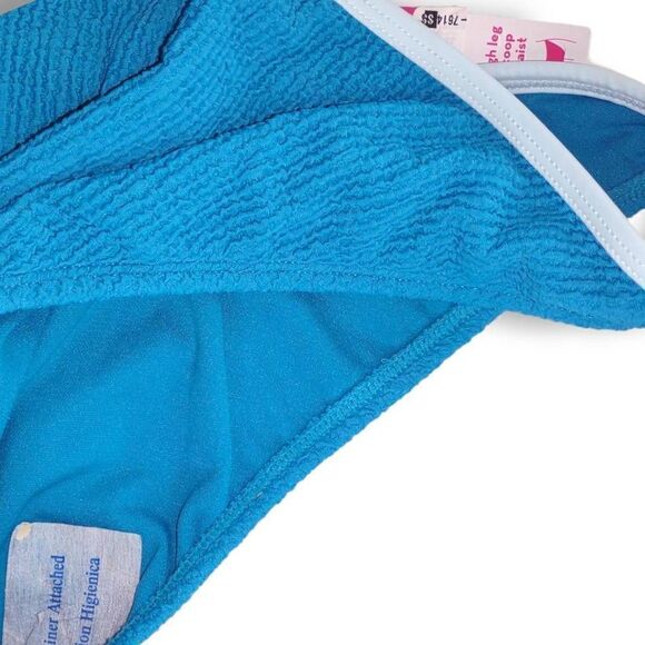 Xhilaration Blue Bikini Cheeky V Front Sz L NEW - Picture 6 of 6